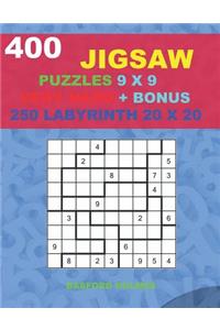 400 JIGSAW puzzles 9 x 9 VERY HARD + BONUS 250 LABYRINTH 20 x 20
