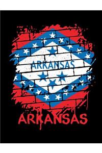 Graffiti Arkansas State Flag Notebook