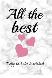 All the Best Daily Task List & Notebook