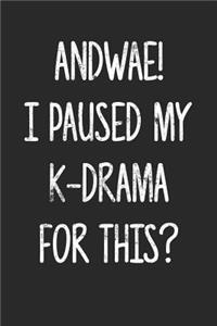 Andwae! I Paused My K-Drama For This
