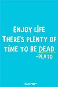 Enjoy Life There's Plenty of Time to Be Dead - Plato