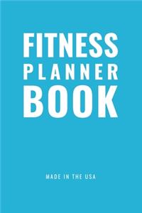 Fitness Planner Book - Sunday Start (Cyan)