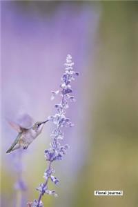 Floral Journal - Humming Bird - (Unruled)