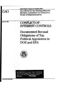 Conflict of Interest Controls: Documented Recusal Obligations of Top Political Appointees in Doe and EPA: Documented Recusal Obligations of Top Political Appointees in Doe and EPA