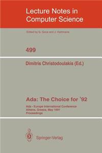 Ada: The Choice for '92
