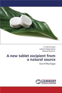 New Tablet Excipient from a Natural Source