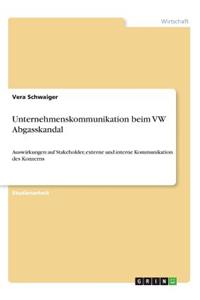 Unternehmenskommunikation beim VW Abgasskandal