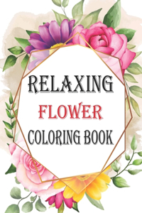 Relaxing Flowers Coloring Book