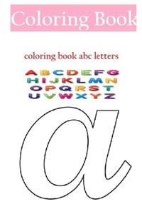 coloring book abc letters