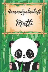 Hausaufgabenheft Matti
