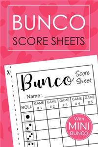 Bunco Score Sheets