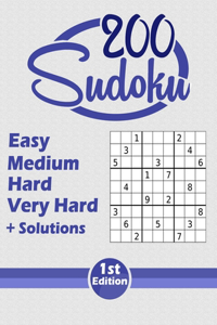 Sudoku 200 Easy Medium Hard Very hard