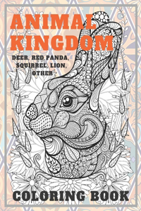Animal Kingdom - Coloring Book - Deer, Red panda, Squirrel, Lion, other