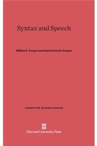 Syntax and Speech