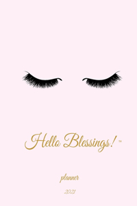 Hello Blessings! 2021 Horizontal Planner