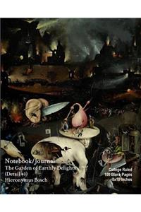 Notebook/Journal - The Garden of Earthly Delights (Detail #1) - Hieronymus Bosch