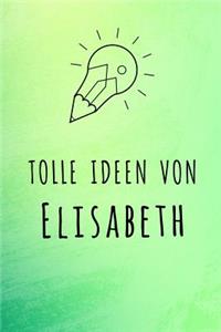 Tolle Ideen von Elisabeth: Kariertes Notizbuch mit 5x5 Karomuster für deinen Vornamen