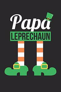 St. Patrick's Day Notebook - St Patricks Day Couples Papa Leprechaun - St. Patrick's Day Journal