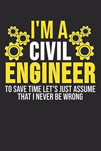 I'm A Civil Engineer To Save Time Let's Just Assume That I Never Be Wrong