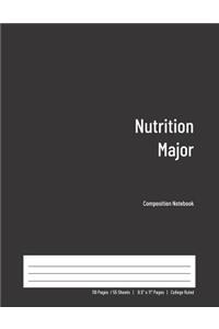 Nutrition Major Composition Notebook