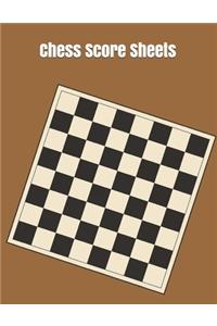 Chess Score Sheets