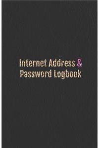 Internet Address & Password Logbook