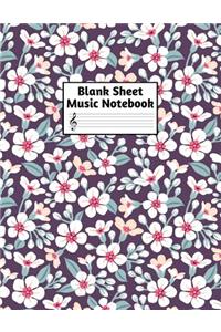 Blank Sheet Music Notebook