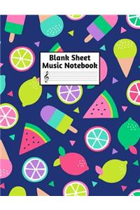 Blank Sheet Music Notebook