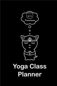 Yoga Class Planner Cat Meditating