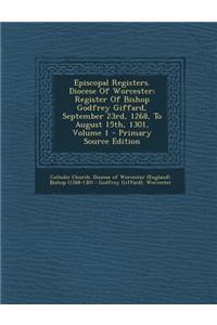 Episcopal Registers. Diocese of Worcester