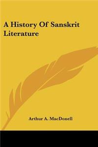 History Of Sanskrit Literature