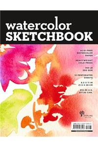 Watercolor Sketchbook (Large Black Fliptop Spiral - Landscape)