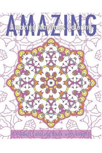 Amazing Mandalas (An Adult Coloring Book with Simple)