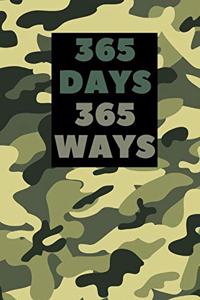 365 Days 365 Ways Camo Notebook