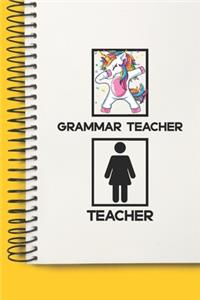 Grammar Teacher Awesome unicorn Tutor Gift For Best Grammar Teacher A beautiful personalized
