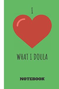 i love what i doula journal for nurse /doula / midwife