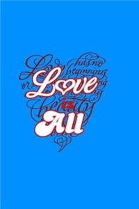 Notizbuch Love is all