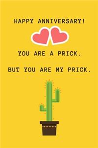 Happy Anniversary! You Are A Prick. But You Are My Prick.