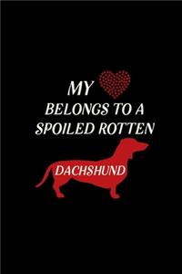 My heart belongs to a spoiled rotten Dachshund