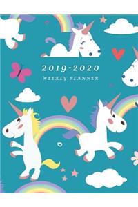 2019-2020 Weekly Planner: Large Two Year Planner with To-Do List (Bonus Unicorn Coloring Pages)