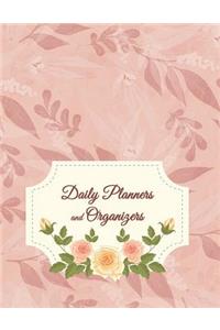 Daily Planners and Organizers: Daily Weekly and Monthly, Yearly Calendar Planner, Daily Weekly Monthly Planner, Organizer, Agenda and Calendar 242 Pages Large 8.5 X 11