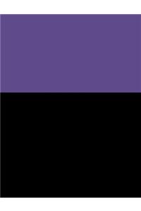 Black and Violet Purple Composition Notebook
