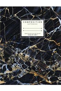 Quad ruled College ruled Composition notebook