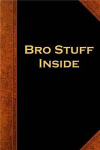 Bro Stuff Inside Journal For Men Vintage Style