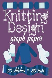 Knitting Design Graph Paper 20 Stitches = 30 Rows