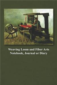 Weaving Loom and Fiber Arts Notebook, Journal or Diary
