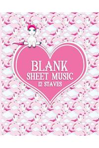 Blank Sheet Music - 12 Staves