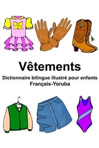 Français-Yoruba Vêtements Dictionnaire bilingue illustré pour enfants