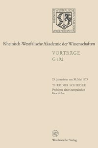 Probleme einer europäischen Geschichte