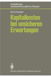 Kapitalkosten Bei Unsicheren Erwartungen: Das Kapitalmarktmodell Und Seine Bedeutung Für Die Theorie Der Kapitalkosten